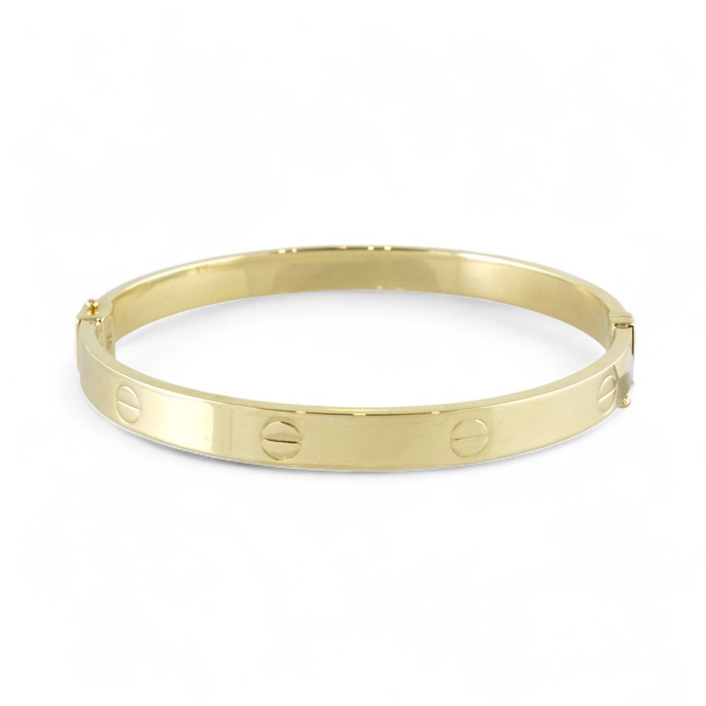 Brazalete de Oro 10k Rigido con Tornillos - Imagen 2