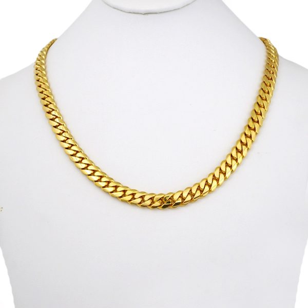 Cadena Cuban Link 6mm 14k