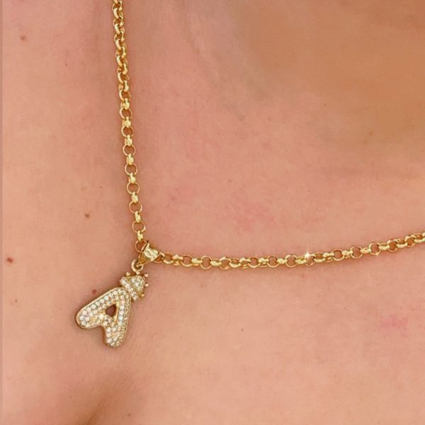 Cadena Rolo y Dije de Letra 10k