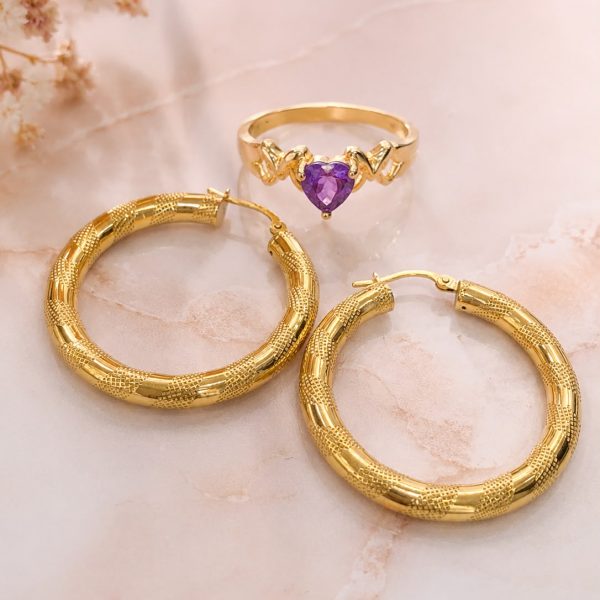 Argollas paso 4 10k,Anillo size 7 10k
