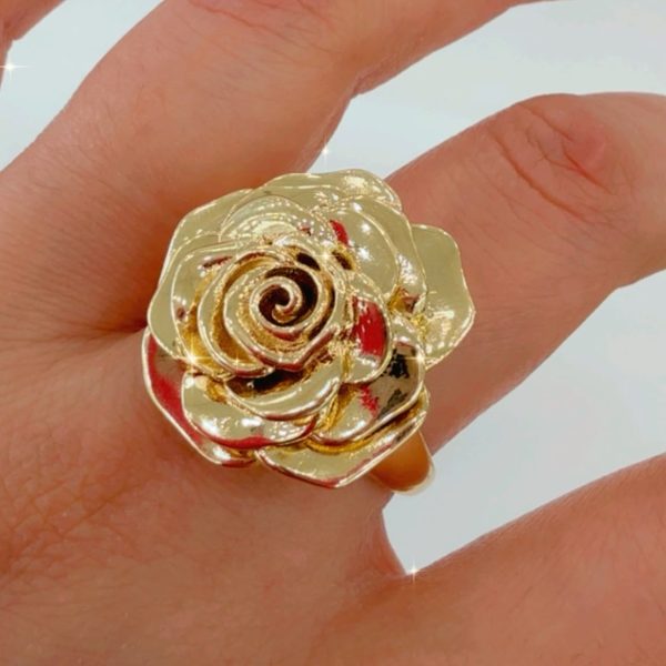 ANILLO  ROSA SOLIDO 10K