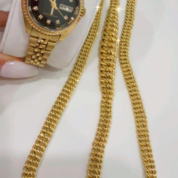 Set Corte Princesa Gargantilla size 17'' y Manilla en 10k